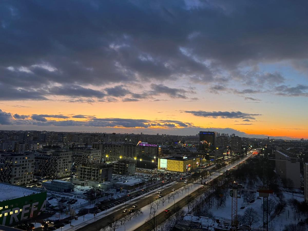 Apartament Skyscrapper Z Widokiem Na Panorame Warszawy 바르샤바 외부 사진