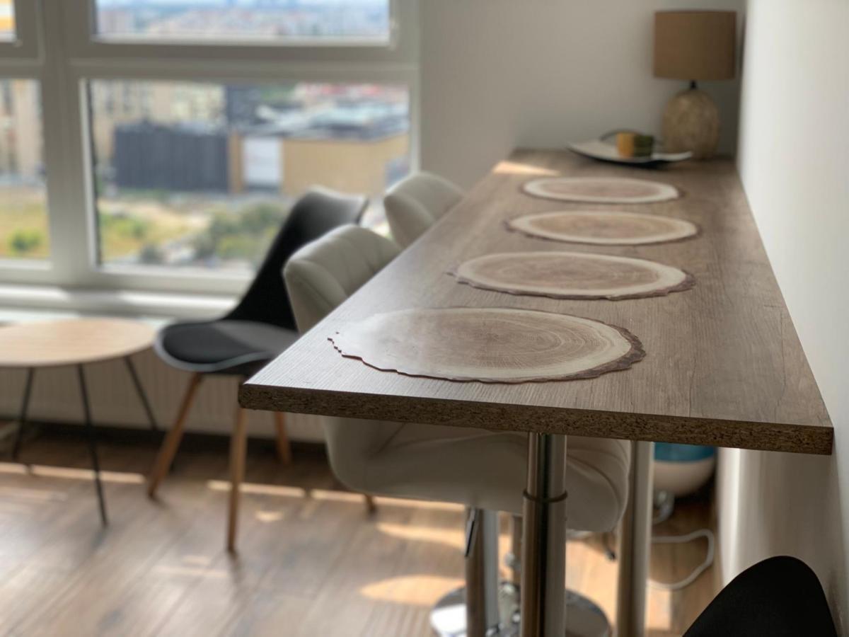 Apartament Skyscrapper Z Widokiem Na Panorame Warszawy 바르샤바 외부 사진