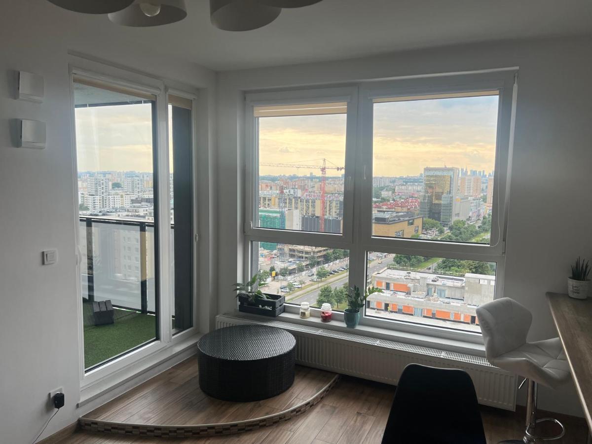 Apartament Skyscrapper Z Widokiem Na Panorame Warszawy 바르샤바 외부 사진